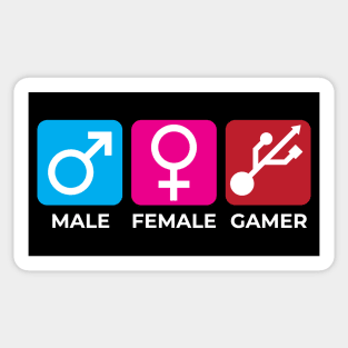 Gamer Male Female Sticker